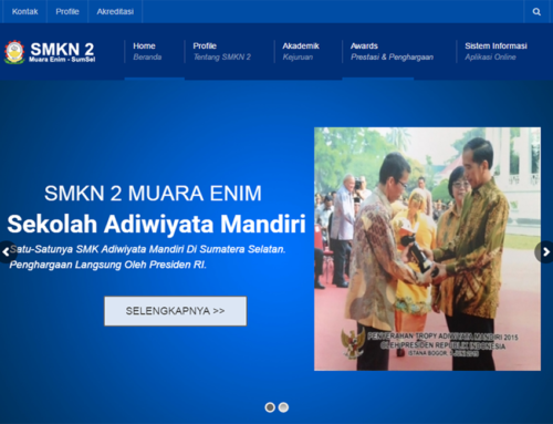 Website Sekolah SMKN 2 Muara Enim Sumatera Selatan