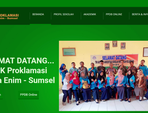 Website Sekolah SMK Proklamasi Muara Enim SumSel